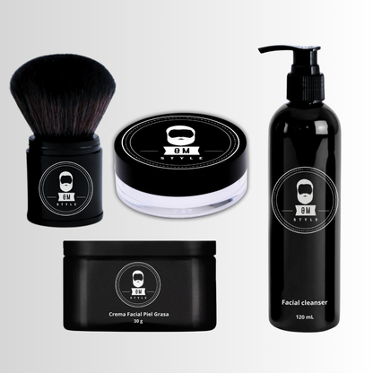Oily Skin Kit: Matte, Anti-shine, Anti-Acne, Pore and Blackhead Reduction,